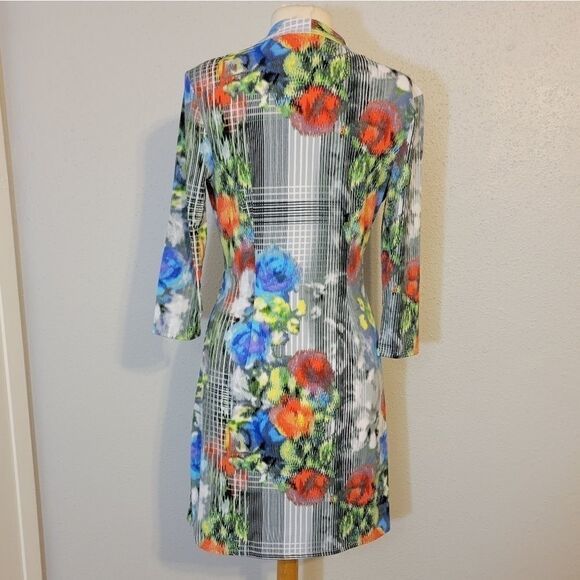 Catherine Malandrino Womens Pleated Multicolor Dress Size S - Picture 2 of 6